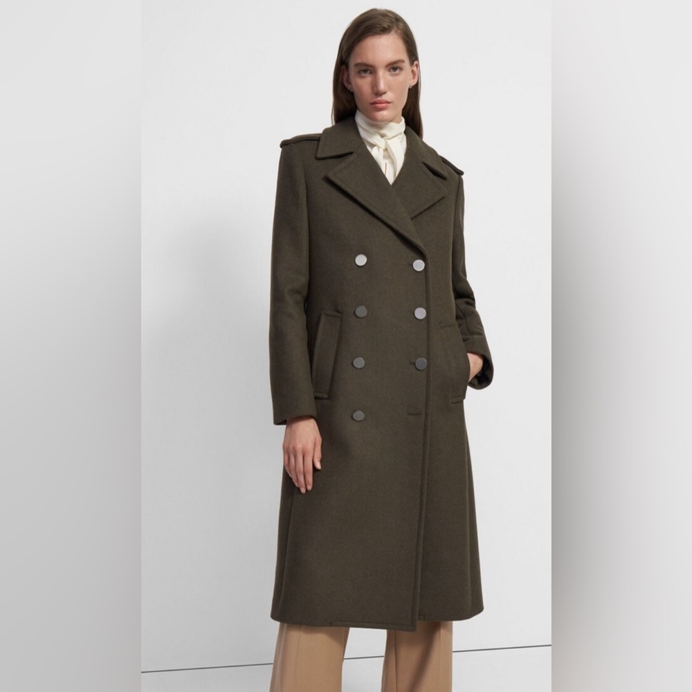 THEORY Sargent Coat 100% Recycled Wool (Size 2)